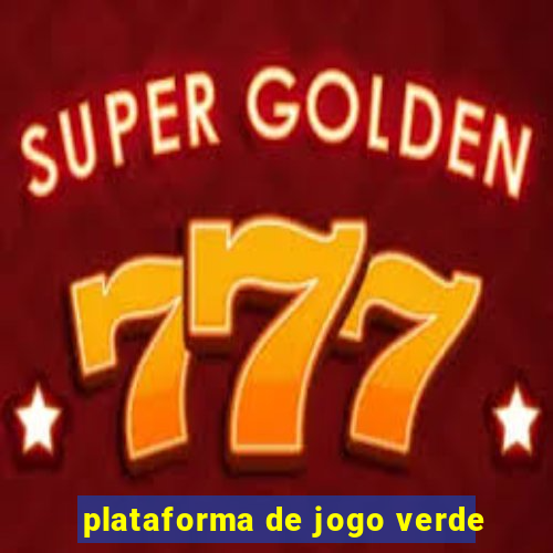 plataforma de jogo verde